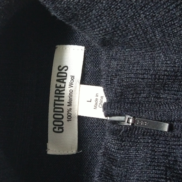 Men's Goodthreads Merino wool 1/4 zip sweater - Picture 2 of 3
